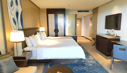 Tanjung Sea View, Habitación con 2 camas individuales, terraza