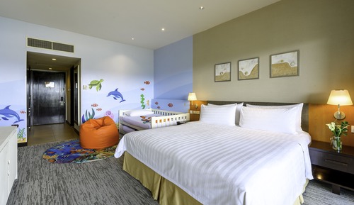 Habitación familiar, 1 cama de matrimonio grande con sofá cama (Clown Fish Themed)