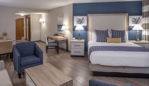 Suite estudio ejecutiva, 1 cama de matrimonio grande con sofá cama, balcón