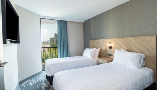 Suite, cocina, vistas al mar (2 Single Beds, Sofa Bed, W/D, Balcony)
