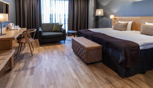 Habitación superior, 1 cama de matrimonio grande con sofá cama