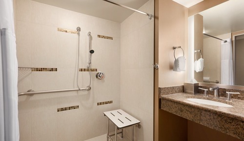 Habitación, 1 cama de matrimonio grande, accesible para personas con discapacidad (Roll-In Shower)