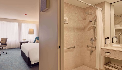 Habitación superior, 1 cama de matrimonio grande, accesible para personas con discapacidad