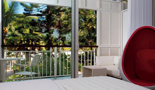 Habitación, 2 camas individuales, balcón, vistas al jardín