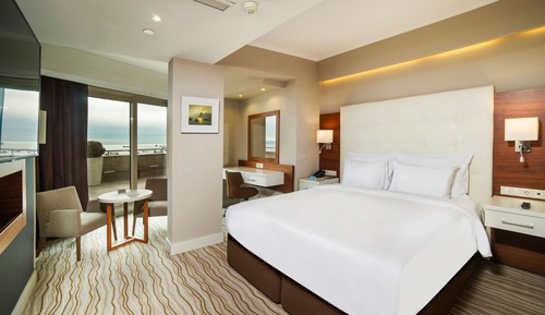 Habitación superior, balcón, vistas al mar