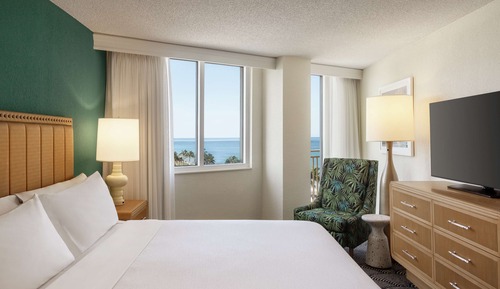 Suite, 1 King Bed, Partial Oceanview, Sit Down Balcony