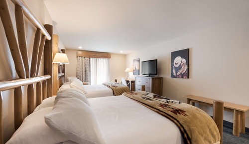 Habitación estándar, 2 camas de matrimonio, no fumadores, frigorífico y microondas