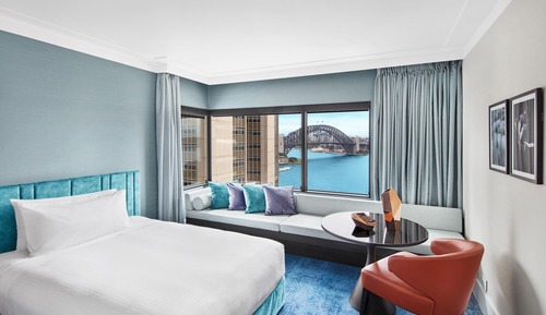 Habitación clásica, 2 camas dobles, vistas al puerto (Harbour Bridge View)