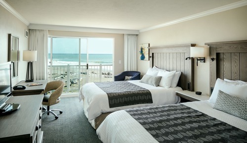 Habitación, 2 camas de matrimonio, accesible para personas con discapacidad, vistas al mar (Pet)