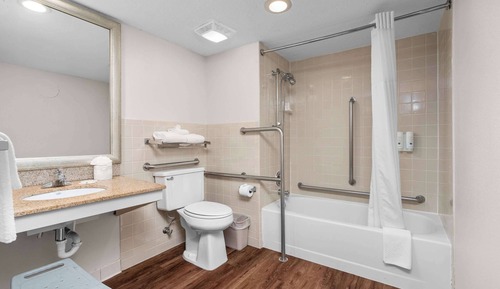 Habitación, 1 cama de matrimonio grande con sofá cama, accesible para personas con discapacidad