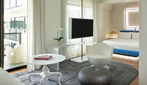 Suite, accesible en silla de ruedas, balcón