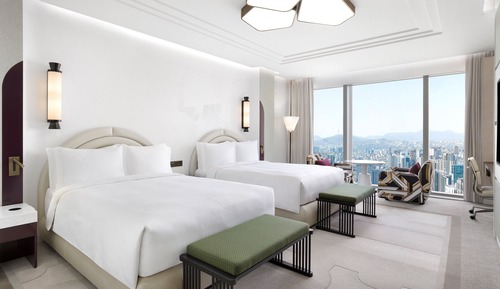 Habitación Grand, 2 camas de matrimonio, vistas a la ciudad (Grand Masters)