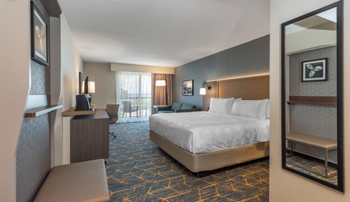 Habitación estándar, 1 cama de matrimonio grande con sofá cama, balcón, vistas al río