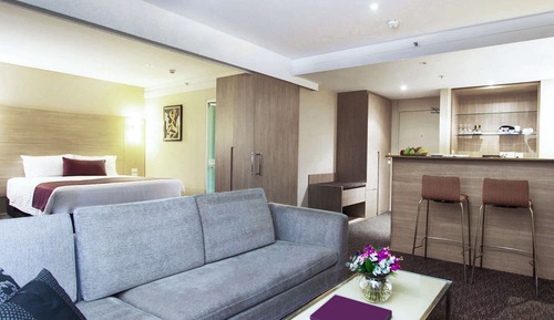 Suite ejecutiva, 1 cama de matrimonio grande, balcón