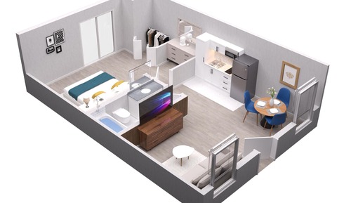 Suite ejecutiva, cocina básica