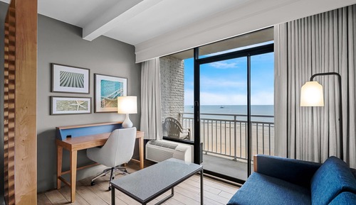 Suite estudio, 2 camas de matrimonio, frente al mar (NonSmoking  )