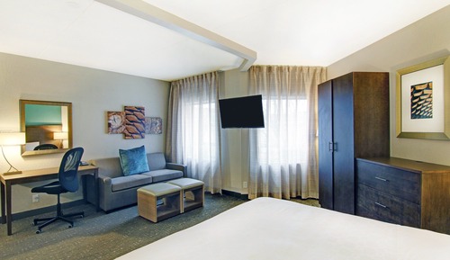 Suite estudio, 1 cama de matrimonio grande, cocina