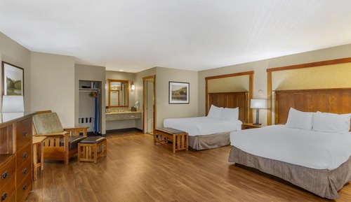 Habitación estándar, 2 camas de matrimonio, accesible para personas con discapacidad, no fumadores