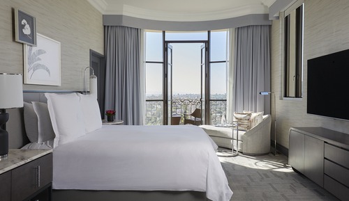 Suite, 1 cama de matrimonio grande, accesible para personas con discapacidad, en esquina (Beverly)