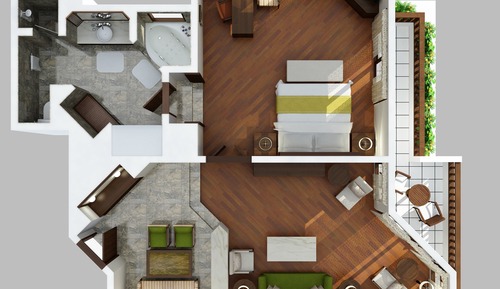 Suite, 1 habitación, no fumadores, vistas al complejo turístico
