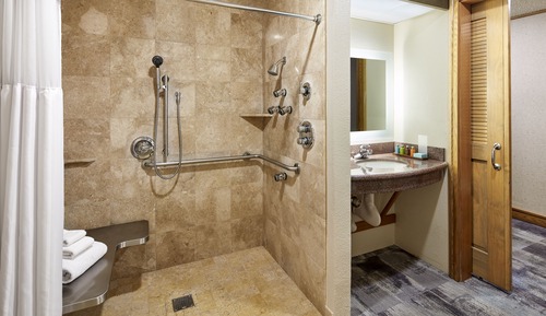 Habitación Deluxe, 1 cama de matrimonio grande (Roll In Shower)