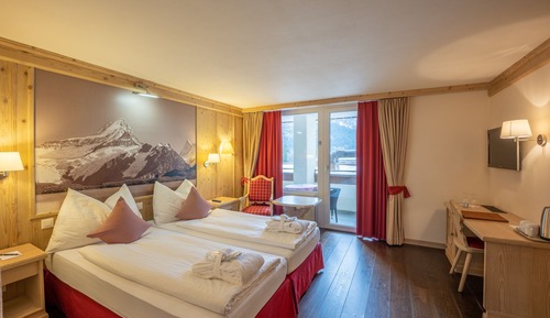 Habitación doble con vista limitada al Eiger, Balcon