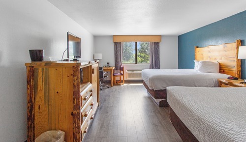 Habitación estándar, 2 camas de matrimonio, no fumadores, frigorífico y microondas