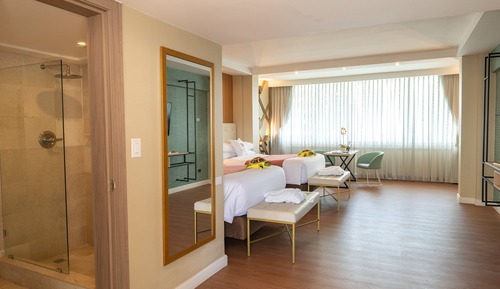 Habitación Premium, 2 camas dobles, no fumadores, vistas al jardín
