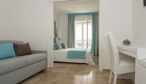 Habitación familiar, vistas al mar