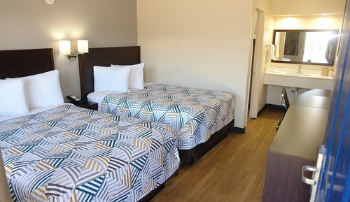 Habitación estándar, 2 camas dobles, fumadores, frigorífico y microondas