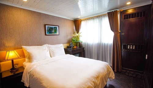 Cabaña Deluxe, 1 cama de matrimonio, vistas al mar