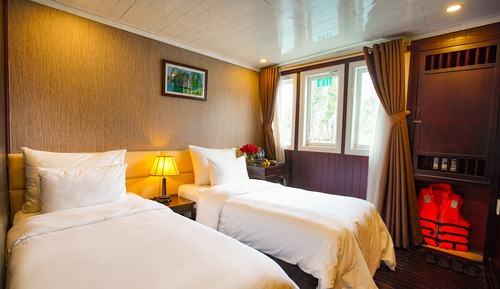 Cabaña Premium, 2 camas individuales, vistas al mar
