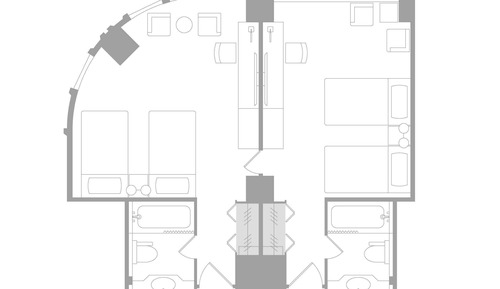Habitación estándar, habitaciones comunicadas, en una planta alta