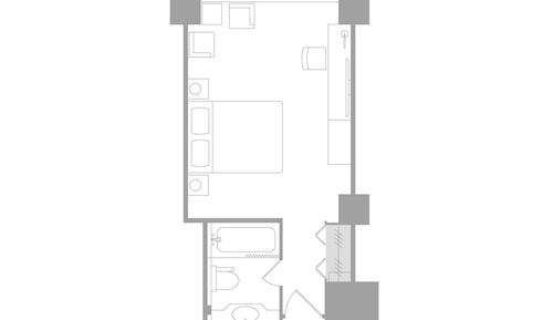 Habitación estándar doble, no fumadores (Garden, Tower)