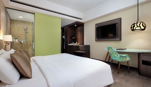 Habitación Deluxe, 1 cama de matrimonio grande, acceso a la piscina