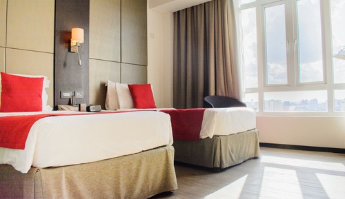 Habitación estándar con 2 camas individuales, vistas a la ciudad