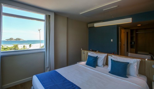 Habitación superior, 1 cama doble, vistas al mar