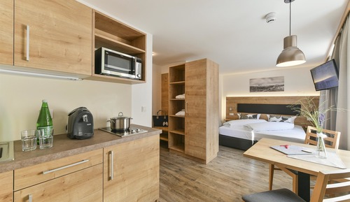 Apartamento Confort, 1 habitación, balcón, vistas a la montaña