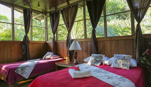 Habitación triple estándar, vistas al jardín