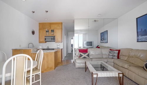 Apartamento, 2 habitaciones, no fumadores, vistas a la playa