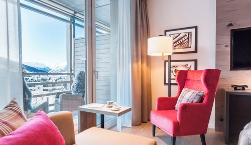 Habitación Premium doble, 2 camas individuales, vistas a la montaña