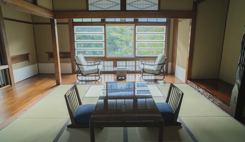 Habitación tradicional con 2 camas individuales (Japanese-Style, Open-Air Bath)