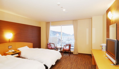 Habitación con 2 camas individuales, no fumadores, vistas al mar