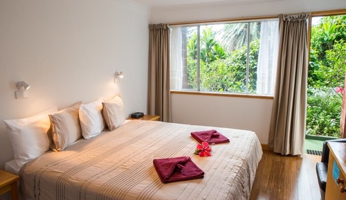 Habitación estándar con 1 cama doble o 2 individuales, vistas al jardín