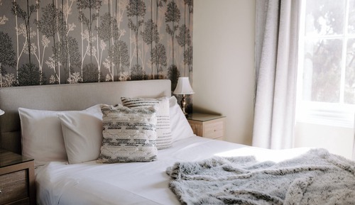 Habitación económica, 1 cama de matrimonio, no fumadores, vistas al jardín