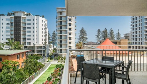 Apartamento estándar, 2 habitaciones, no fumadores, vistas parciales al mar