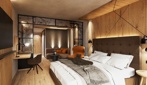 Suite junior, balcón, vistas a la montaña (Schmittenberg 43m²)