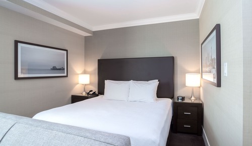 Suite estudio, 1 cama de matrimonio grande con sofá cama, cocina básica