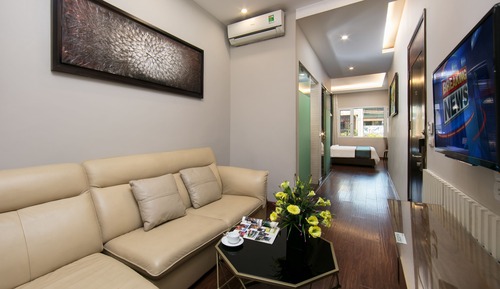 Family Room with City View