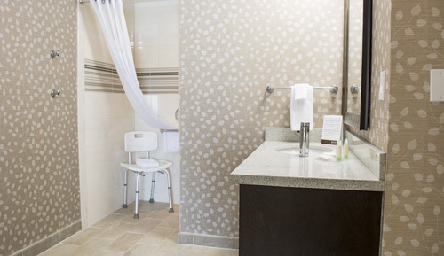 Suite estudio, 1 cama de matrimonio grande, accesible para personas con discapacidad, cocina